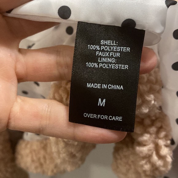 Women's Pink Teddy Coat - Picture 7 of 7